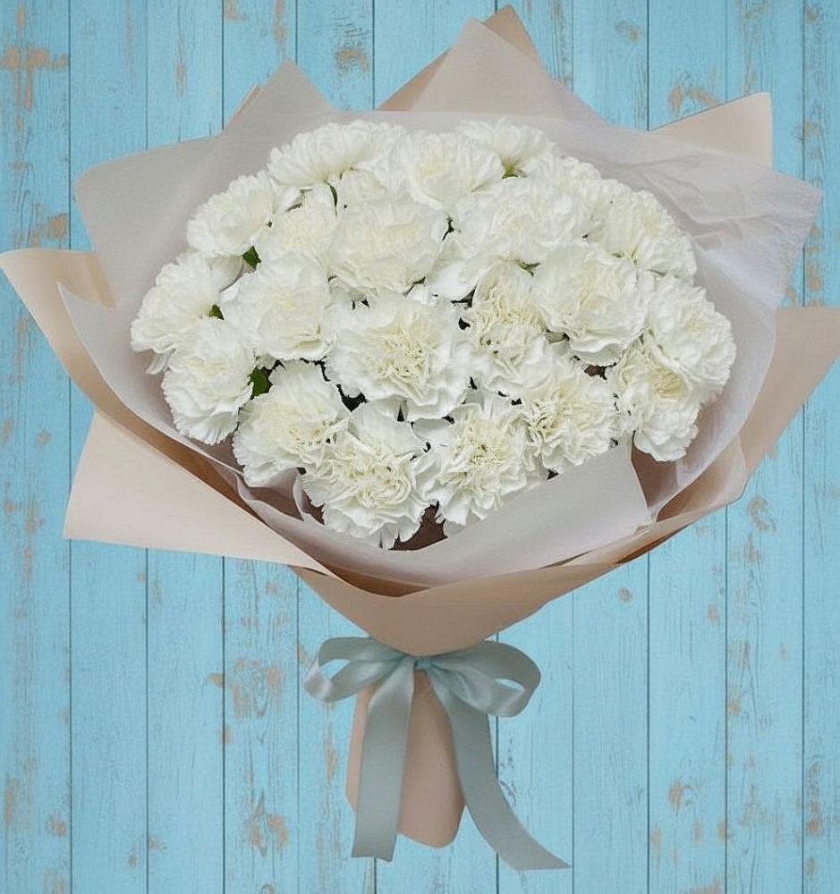 Букет цветов из: Гвоздики в Кайеркане