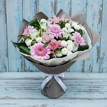 Букет цветов из:  Герберы, Альстромерии и Хризантемы #REPLACE_PRED# Кайеркане