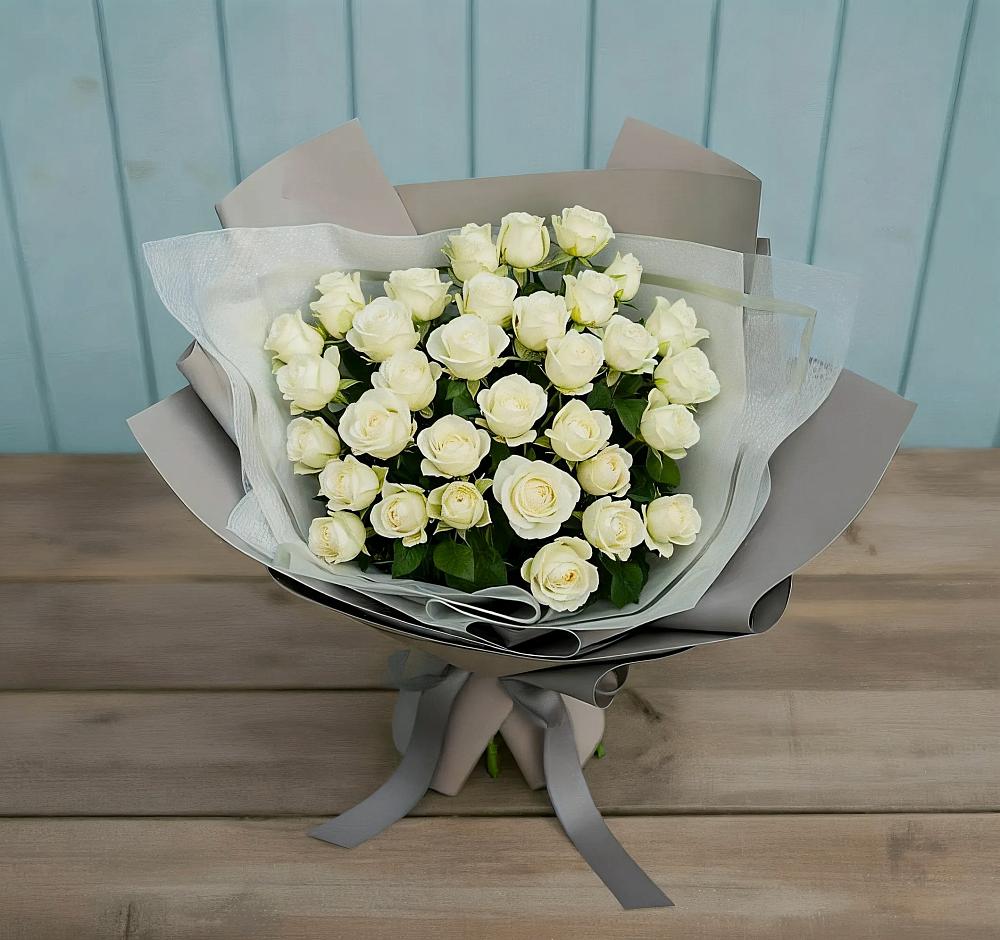 Букет Белоснежная нежность в Кайеркане