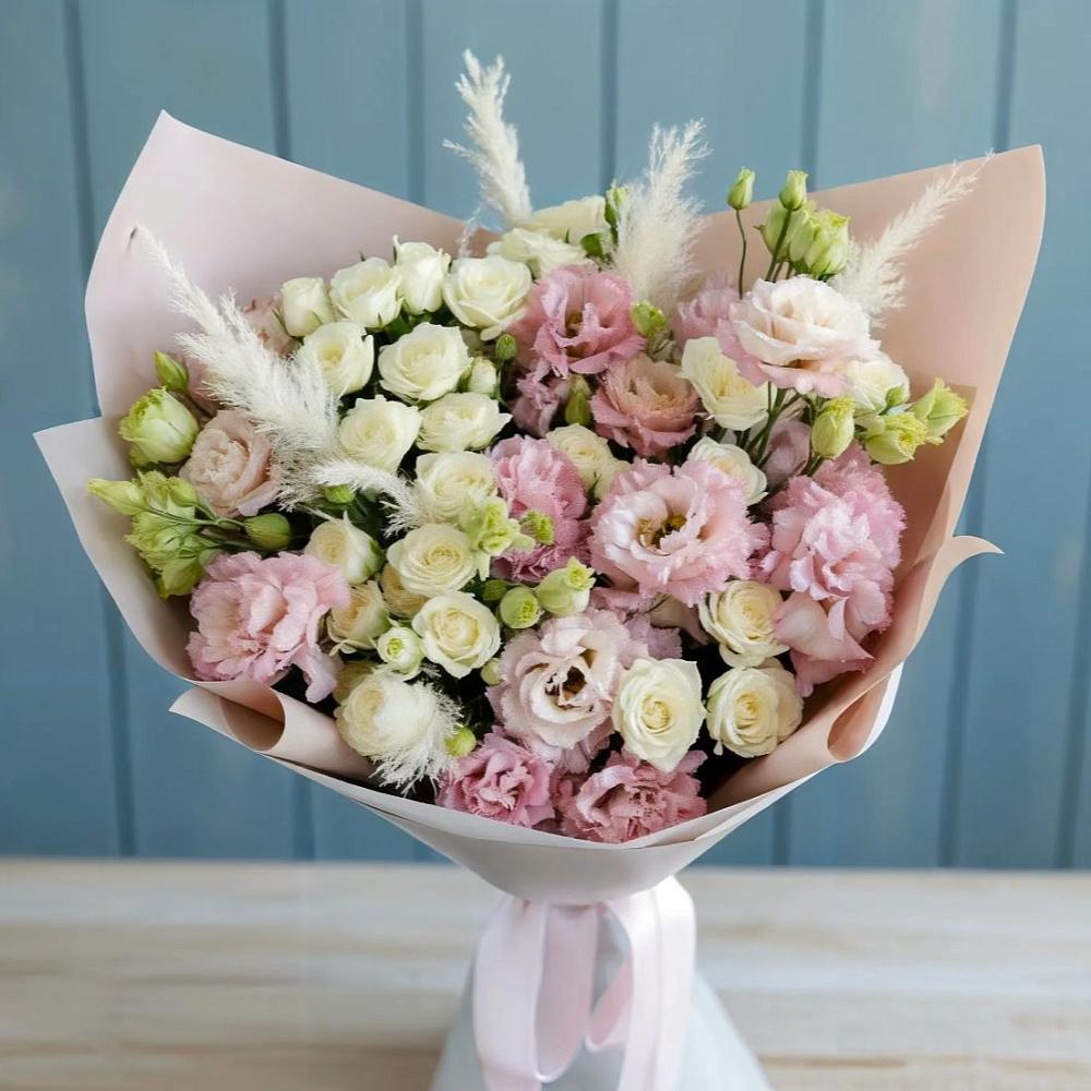 Букет цветов из: Альстромерии и Розы в Кайеркане