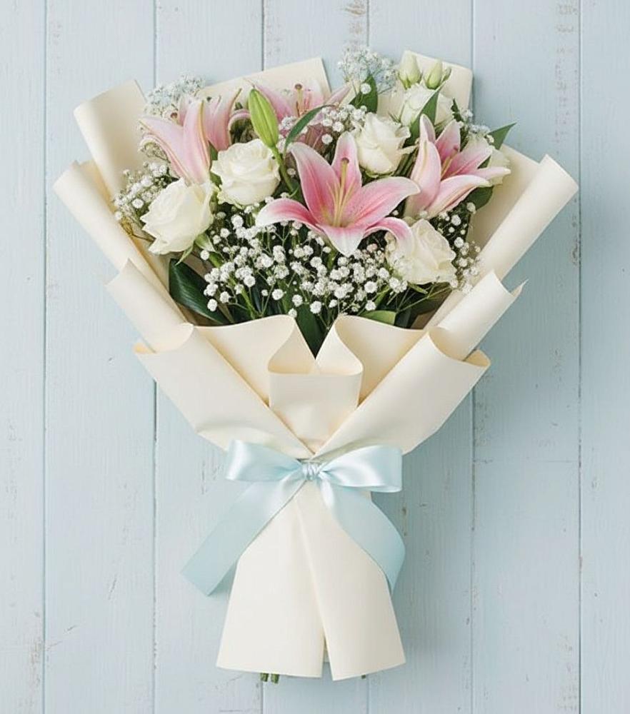 Букет цветов из: Лилии в Кайеркане