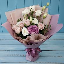 Букет цветов из:  Розы и Лизиантусы в Кайеркане