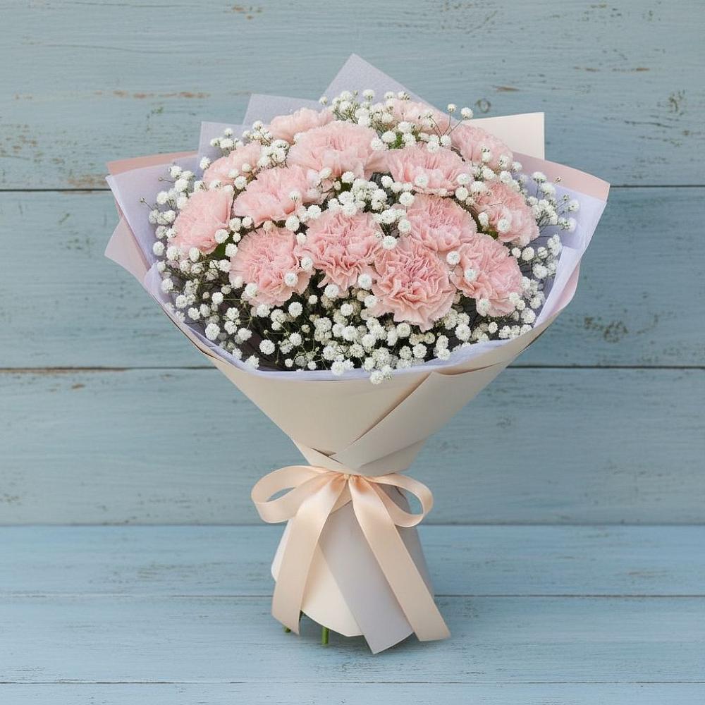 Букет цветов из: Гвоздики в Кайеркане