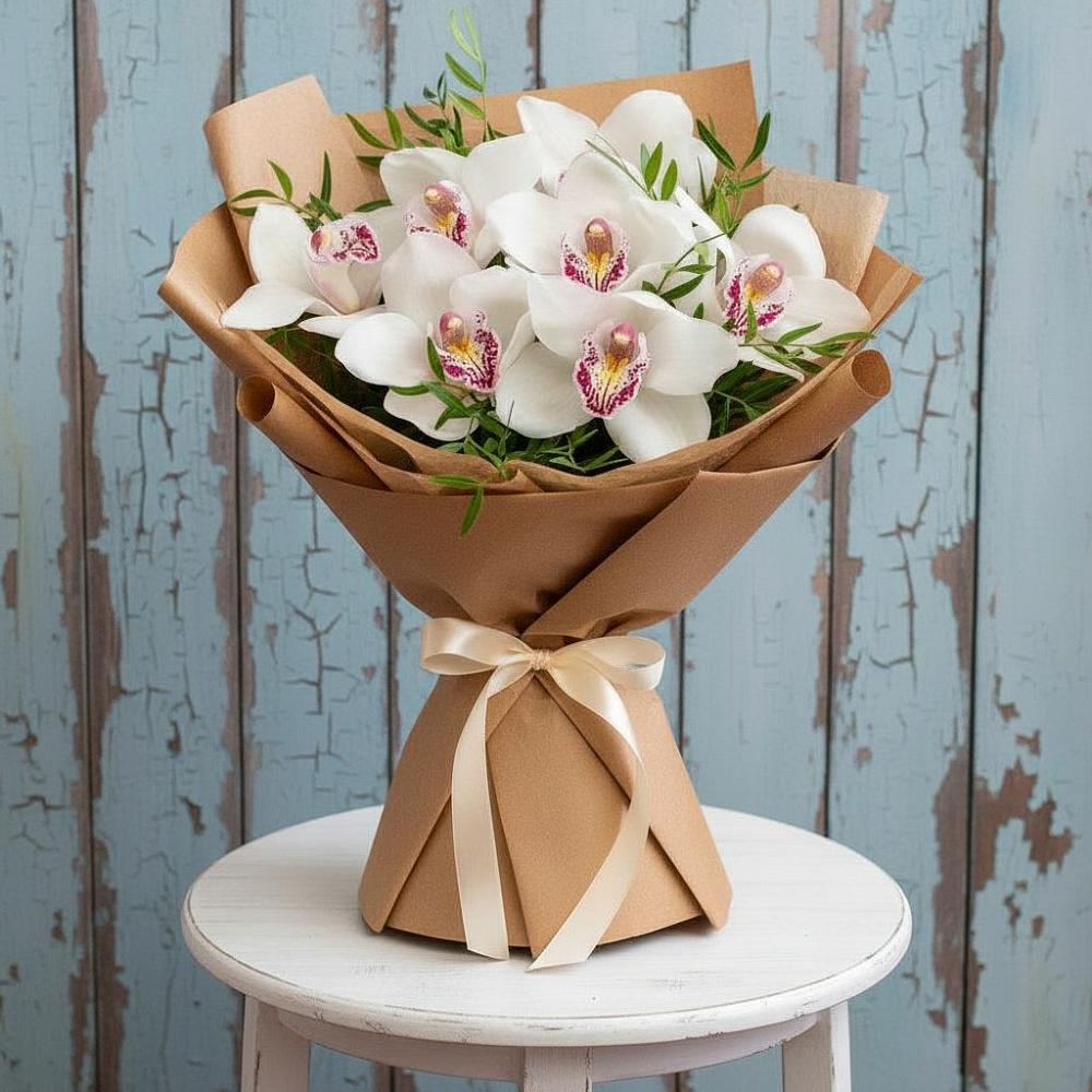 Букет цветов из: Орхидеи и Розы в Кайеркане