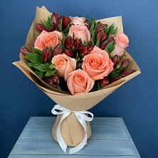 Букет цветов из:  Розы и Альстромерии в Кайеркане