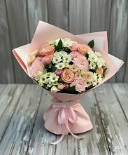 Букет цветов из:  Гвоздики, Розы и Хризантемы #REPLACE_PRED# Кайеркане