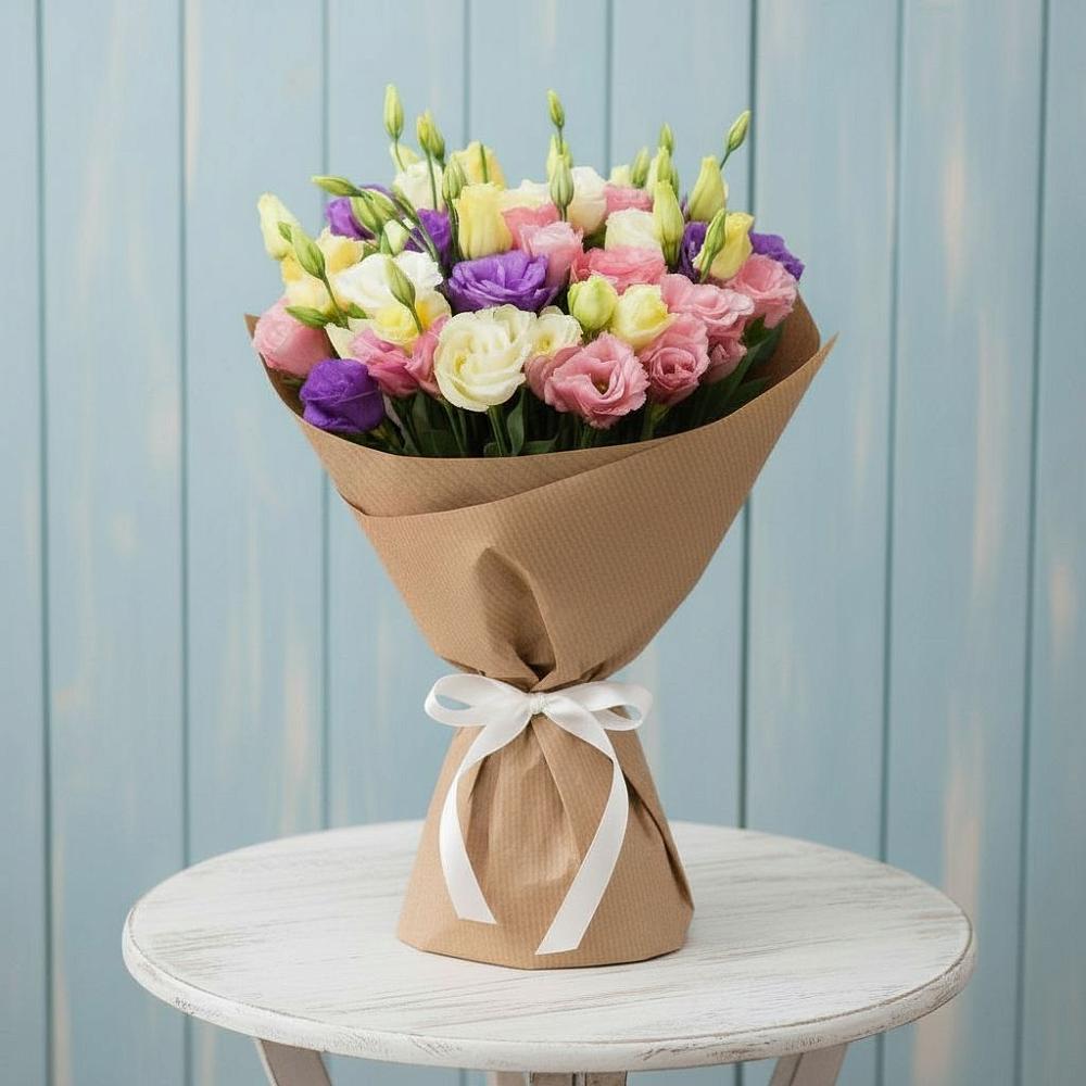 Букет цветов из: Лизиантусы в Кайеркане