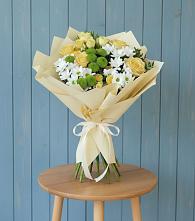 Букет цветов из:  Хризантемы и Розы в Кайеркане