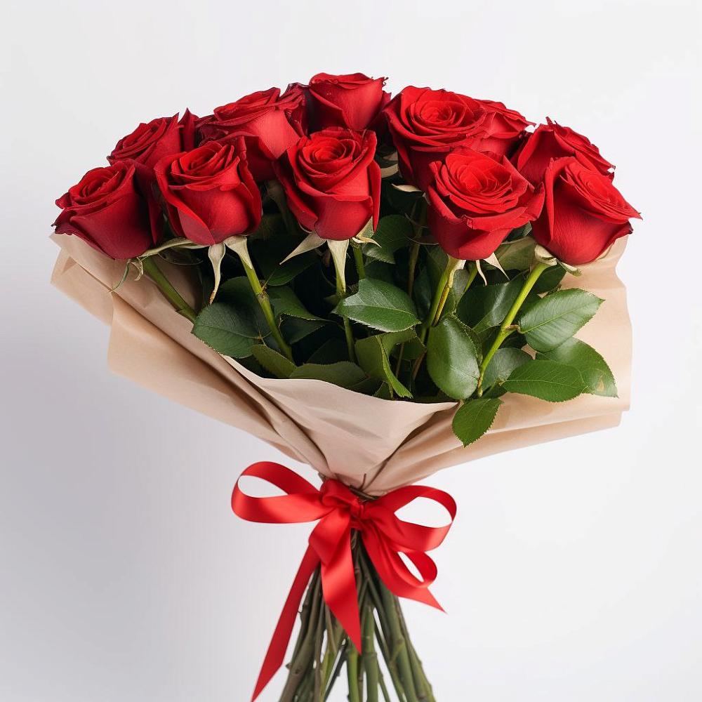 Букет 11 Красных роз Эдлесс Лав в Кайеркане
