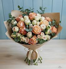 Букет цветов из:  Альстромерии и Розы #REPLACE_PRED# Кайеркане